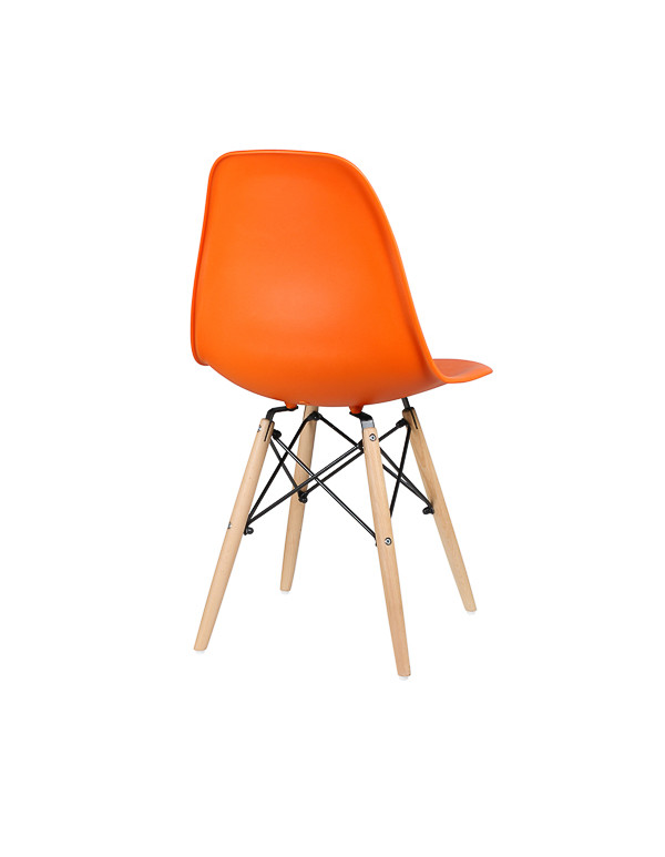 Стул обеденный EAMES DSW WX-503, пластик оранжевый